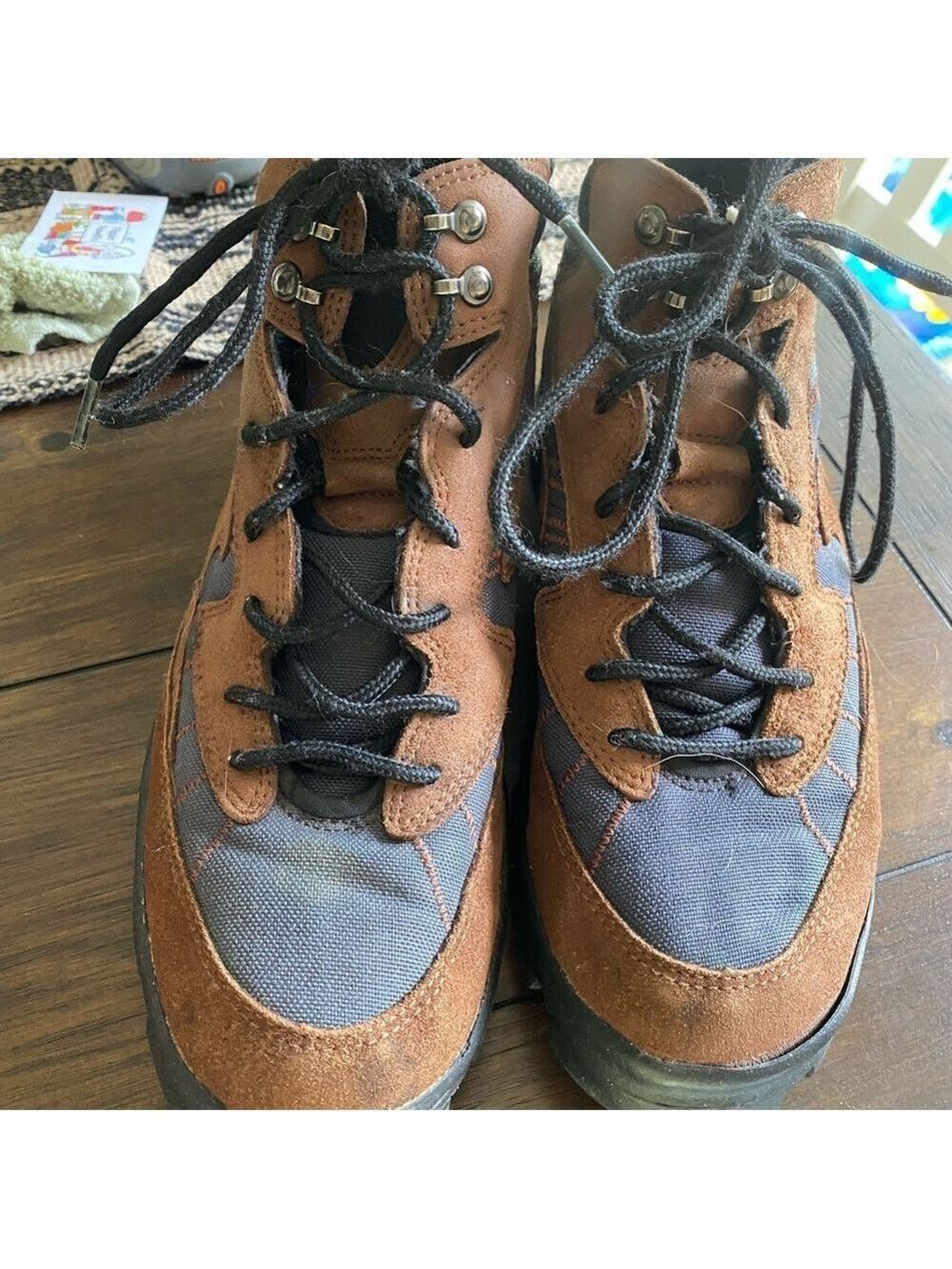 COPY - Brown, Black, Purple Hiking Boots 9